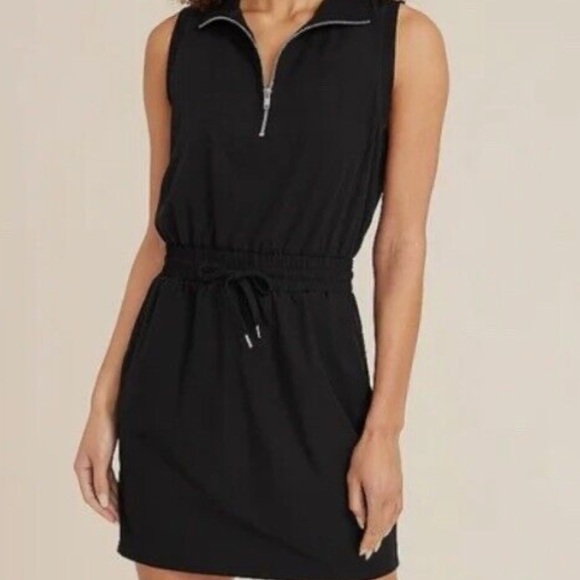 Maurice’s Women’s Size XXL Black Quarter Zip Mini Dress lightweight quick dry - Picture 1 of 11